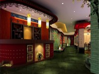 现代中式餐厅装修效果图 (3)