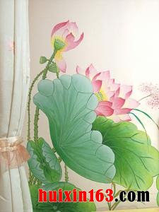 1 工笔手绘墙画